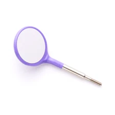 Zirc Dental 50Z372R Crystal Mirrors Cone Socket #5 Neon Purple Plastic 12/Pk