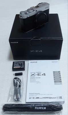 FUJIFILM X-E4 Mirrorless Digital Camera Body Silver Shutter Count 31,000