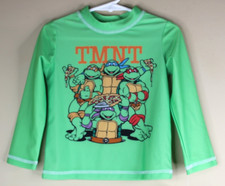 Nickelodeon Ninja Turtles Toddler Boys Rash Guard Swim Shirt Size 2T