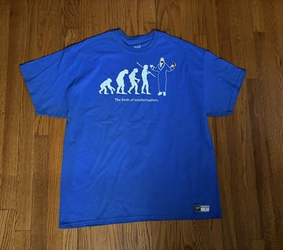 WWE Damien Sandow Birth of Intellectualism You're Welcome T Shirt 2XL 2011 Blue