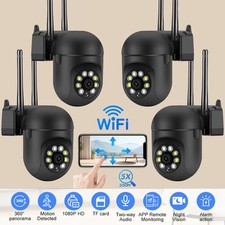 4-Pack Wireless 5G WiFi Security Camera System Smart Outdoor Night Vision 1080P