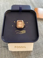 FOSSIL Ring Watch ES5345 Rose Gold Womens Wrist 14mm 5 ATM wrist 1cm Vintage