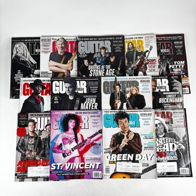 Lot of 13 GUITAR WORLD Magazine 2017 Complete Grateful Dead Tom Petty John Mayer