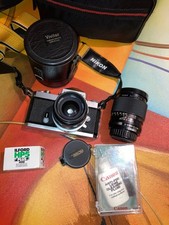 Nikon Nikomat FTN 35mm Film Camera W/ Case Nikkor From JAPAN Extra Working