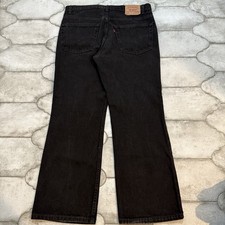 Vintage 90  s Levis 517 Black Red Tab Faded Bootcut Made In Usa Sz 37x29