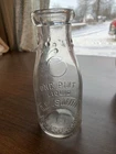 Rare Antique Glass Milk Bottle C E Smith Wooster OH Vintage Wayne Co Dairy Farm