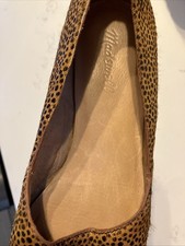 Madewell Womens Lizbeth Flat Size 9 Brown Dotted Calf Hair Loafer Shoe Comfy