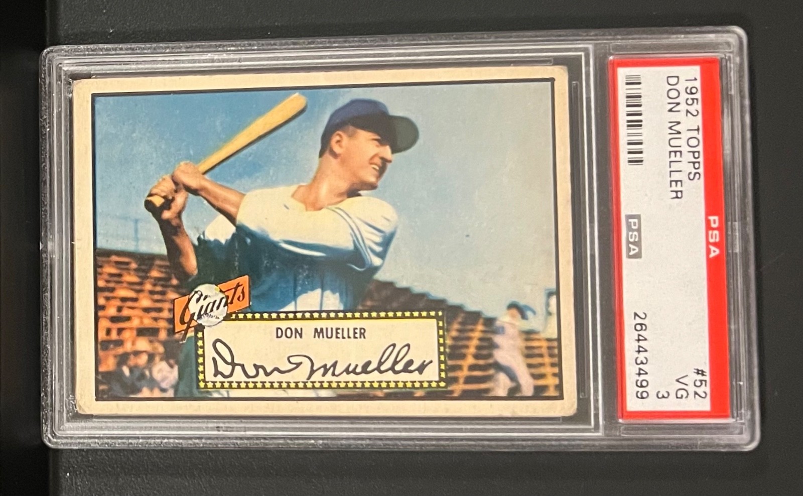 1952 Topps Don Mueller #52 PSA3