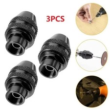 3pcs Keyless Drill Chuck Set 0.8-3.2mm Rotary Tool Mini Drill Chuck Adapter