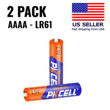 2 Pack AAAA 1.5V Ultra Alkaline LR61 Batteries Pkcell for Stylus - Fast Shipping
