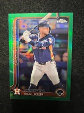 2025 Topps Chrome - Christian Walker #279 Green Refractor /99 Houston Astros