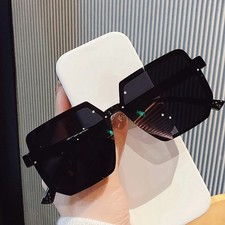 Luxury Fashion Oversized Square Sunglasses Women Outdoor Shades Glasses