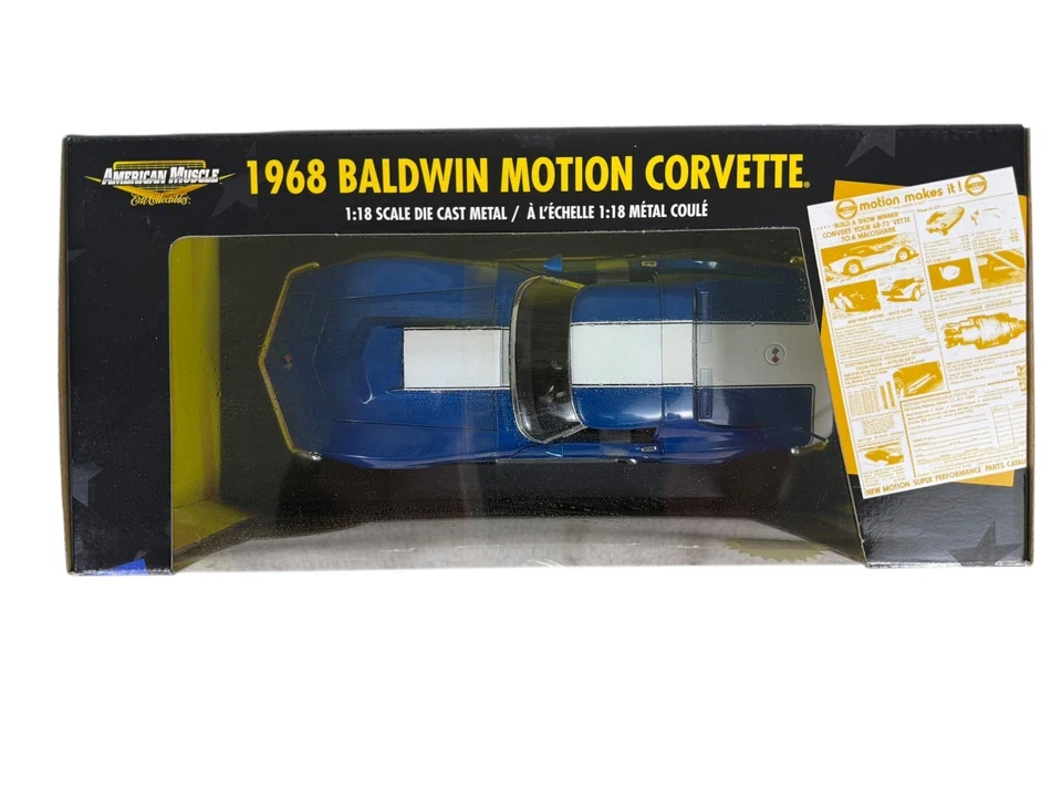 🇺🇸🇺🇸American Muscle 1968 Baldwin Motion Corvette 1/18 GE🇺🇸🇺🇸 Foto 3 de 4