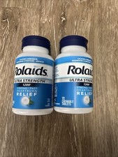 ROLAIDS Ultra Strength Chewable Antacid Tablets 72ct MINT  2 pack 