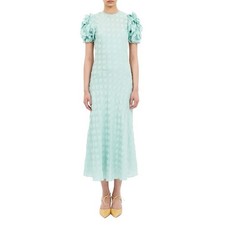 Ulla Johnson Elvia Ruffle Sleeve Chiffon Midi Dress $1100 Size 4