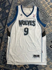ADIDAS Timberwolves retro RUBIO #9 swingman NBA Jersey White XXL  New