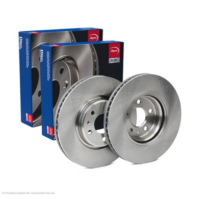 2X APEC Front Brake Discs for AUDI A4 B8 Avant 2011-15 320mm Vented SDK6751