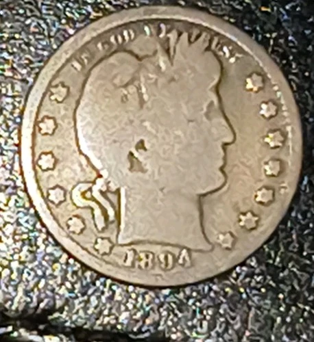 1894-O Barber Quarter — photo from the most recent tracked eBay sale