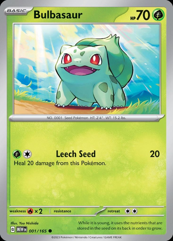 Pokemon Bulbasaur (1/243) 151 LP