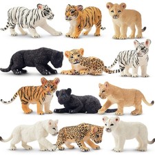 Toymany 12 Safari Animal Figurines, High 11 Piece Set, Animals