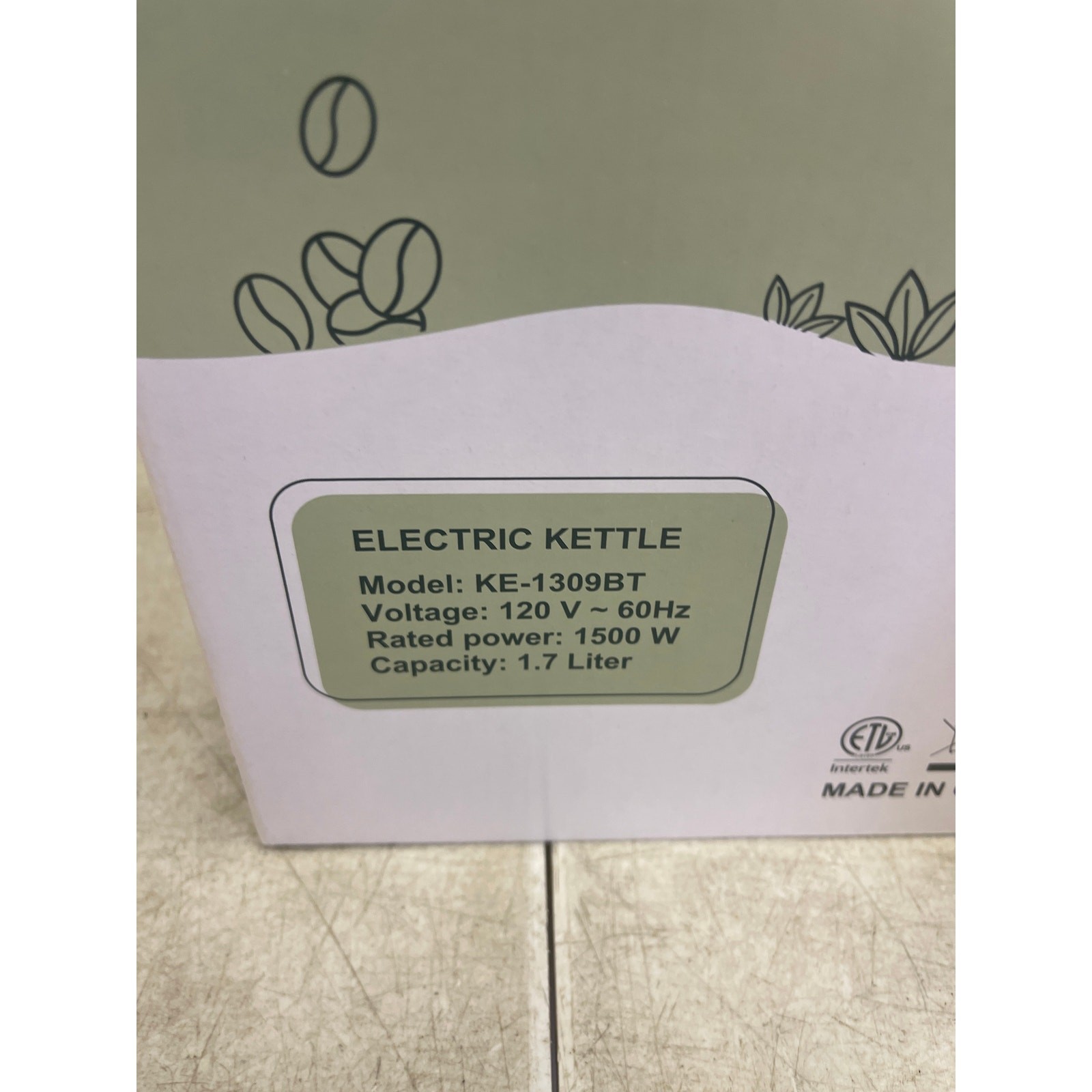 SUSTEAS Electric Kettle 57oz Hot Tea Kettle Water Boiler w Thermometer - Green