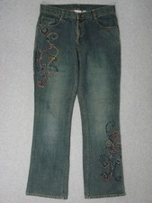 TC09448 CHICO'S FLARE WOMENS JEANS sz1; NICE JEANS