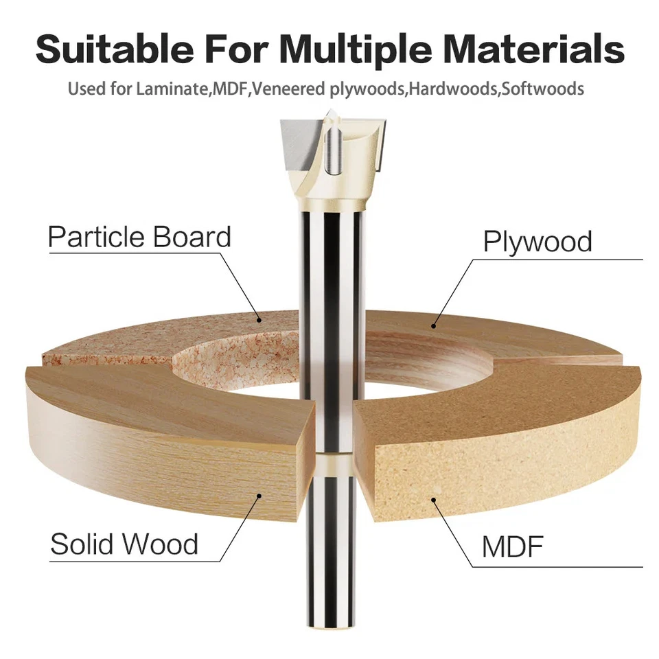 15-60mm Scharnierbohrer Forstner Bohrer Holz mit Wolframkarbid Spitze - Bild 3 von 4