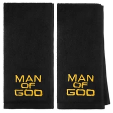 Buryeah 2 Pcs Pastor Hand Towels Christian Embroidered Hand Towels Christian ...
