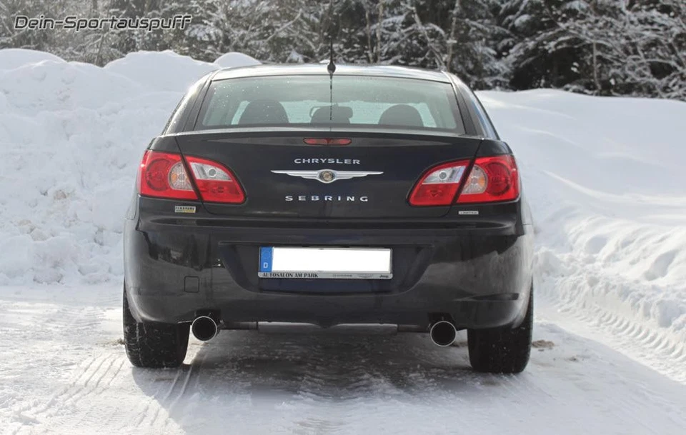 FOX Duplex Escape Deportivo Chrysler Sebring sedán Js Bj.07-10 1x100mm Doble - Imagen 2 de 4