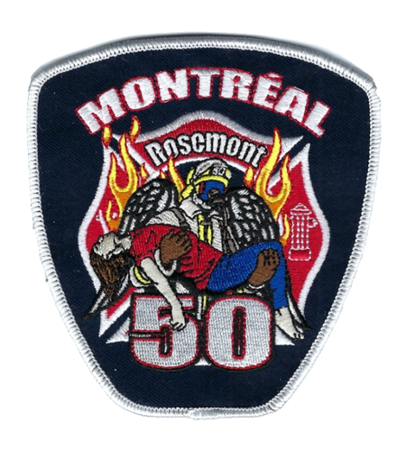 *HTF* Departamento de Bomberos de Montreal ON Ontario CANADÁ Parche Rosemont Station 50 - ¡NUEVO!