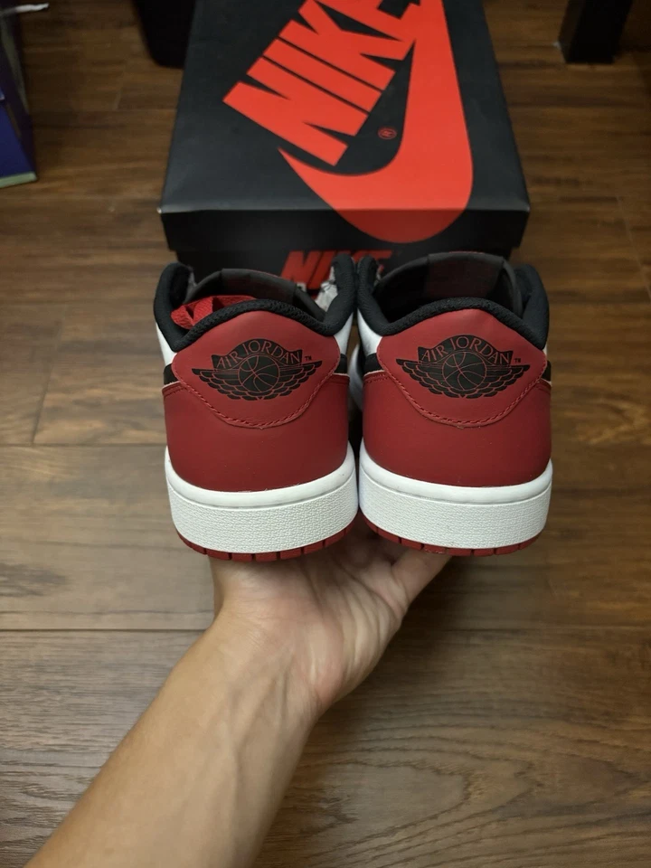 Nike Air Jordan 1 Retro Bajo OG Puntera Negra CZ0790-106 Talla 9.5 Totalmente Nuevas Foto 4 de 4