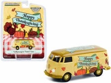 VOLKSWAGEN PANEL VAN "HAPPY THANKSGIVING" 1/64 DIECAST MODEL BY GREENLIGHT 30221