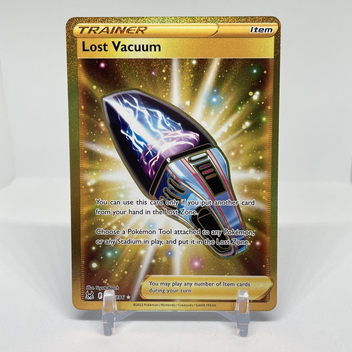 Pokémon TCG Lost Vacuum 217/196 - Lost Origin Gold Secret Rare NM