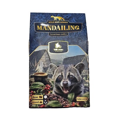 100gr YOUmau Wild Kopi Luwak from Mandailing Indonesia