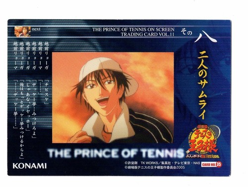 Tarjeta coleccionable especial Nº35 vol.11 El príncipe del tenis anime Echizen Ryoga - Imagen 3 de 3