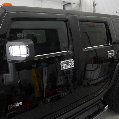 Chrome Wheel Well Molding Trim Kit for Hummer H3 2005, 2006, 2007, 2008, 2009, 2010