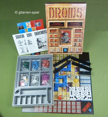 Droids   Komplett 1A Top! Taktikspiel  Eurogames  1992 Vorläufer von Robo Rally
