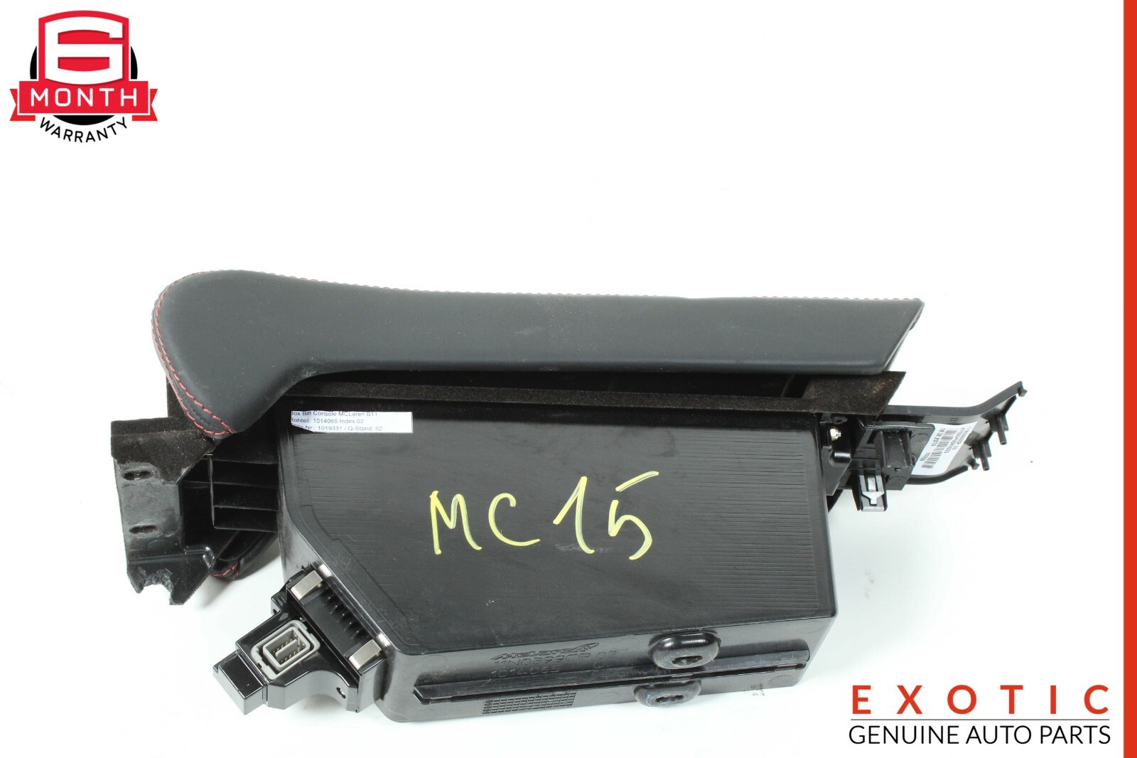 15-17 McLaren 650S Center Console Armrest Arm Rest Lid Compartment OEM