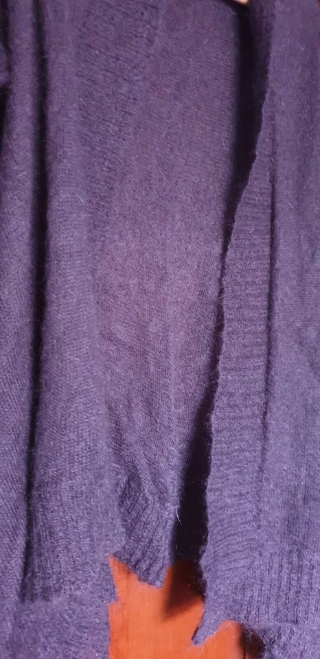 Cárdigan de mezcla de mohair berenjena para mujer de Nicole Fahri talla L Foto 2 de 4