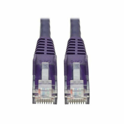 Tripp Lite 15 Fuß Cat6 Gigabit Ethernet schnaglos geformtes Patchkabel UTP lila RJ4