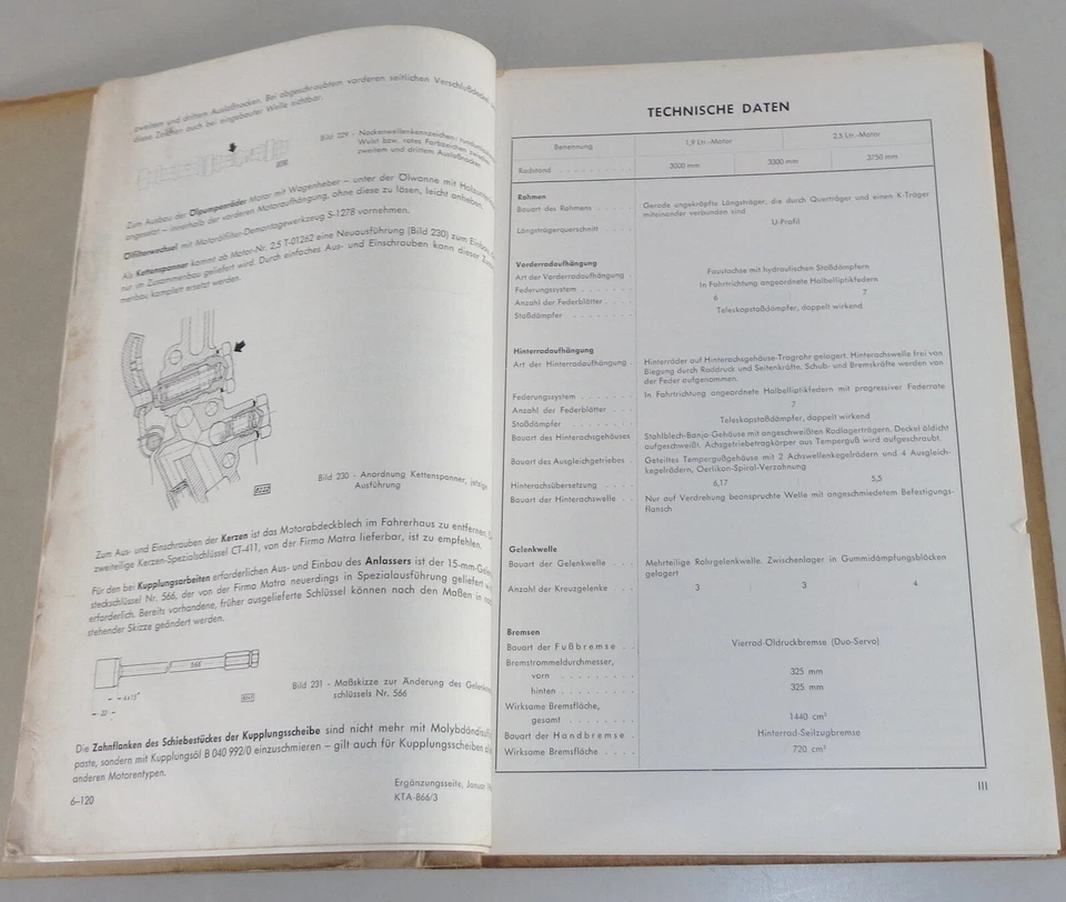 Manual de Taller Opel Blitz 1965-1975 1,9 T + 2,1 T Stand 06/1966 - Imagen 3 de 4