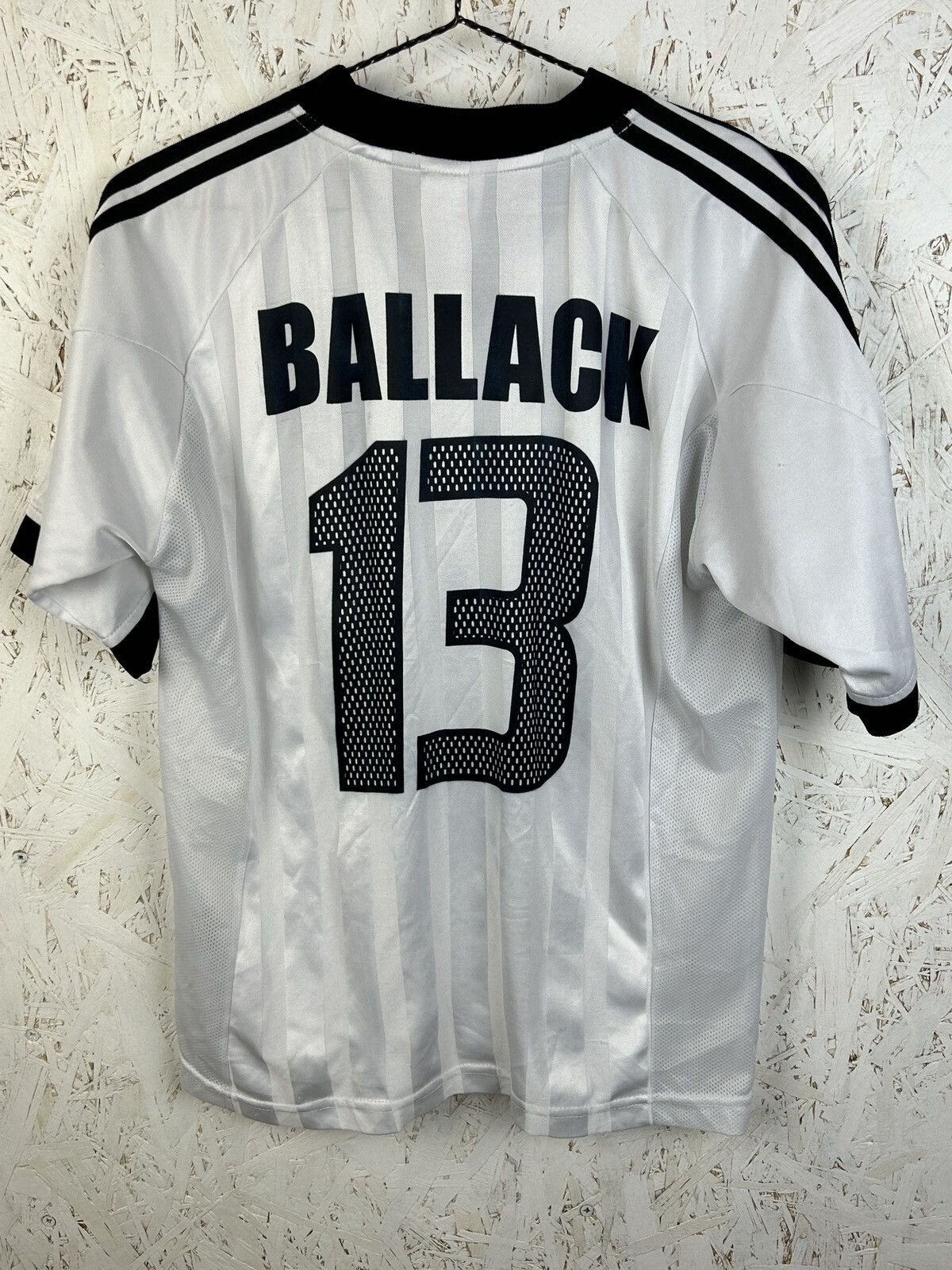 Vintage Adidas Germany #13 Ballack 2002 Home Kit Jersey Size XS