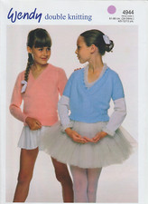 4944 Wendy Knitting Pattern Original Paper Leaflet DK Ballet Tops