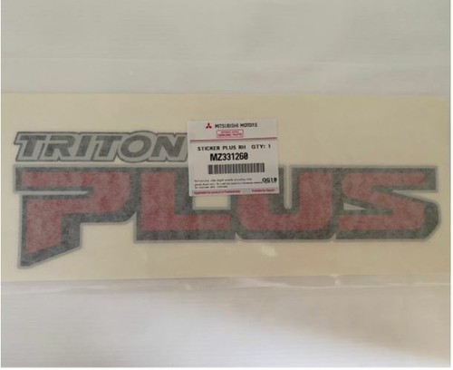 Triton Plus Genuine Mitsubishi 2pcs sticker Decal 2023 L R H Triton Plus pickup - Picture 5 of 12