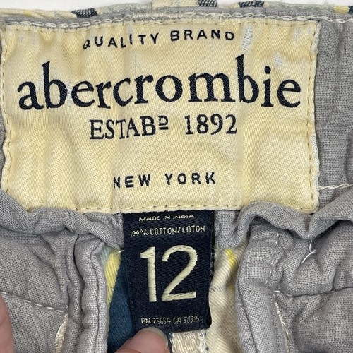 Abercrombie Vintage Y2K Girls Blue Plaid Bermuda Shorts Size 12 - Picture 9 of 19