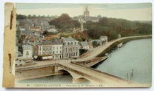 ANTIQUE FRENCH POSTCARD BOOK - CHATEAU - GONTIER 11 CARDS