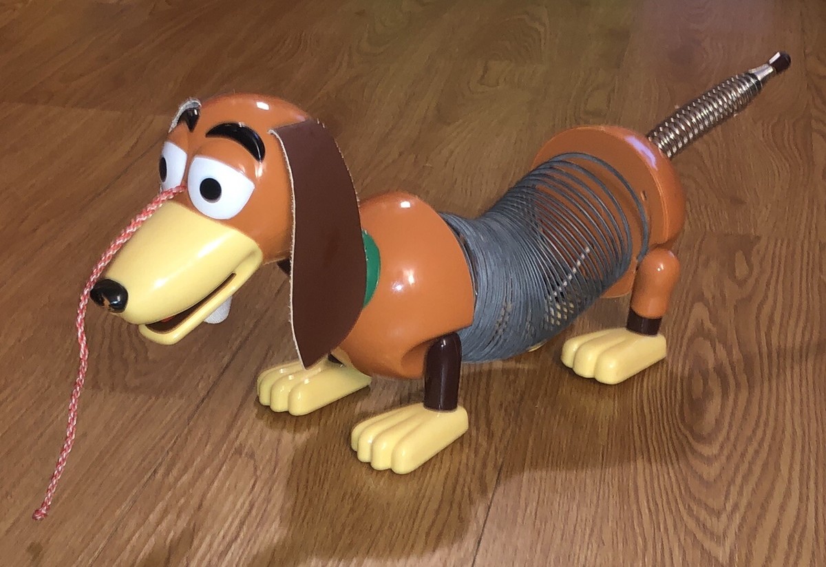 Vintage 1999 Disney Pixar TOY STORY Slink Slinky Dog Pull Toy