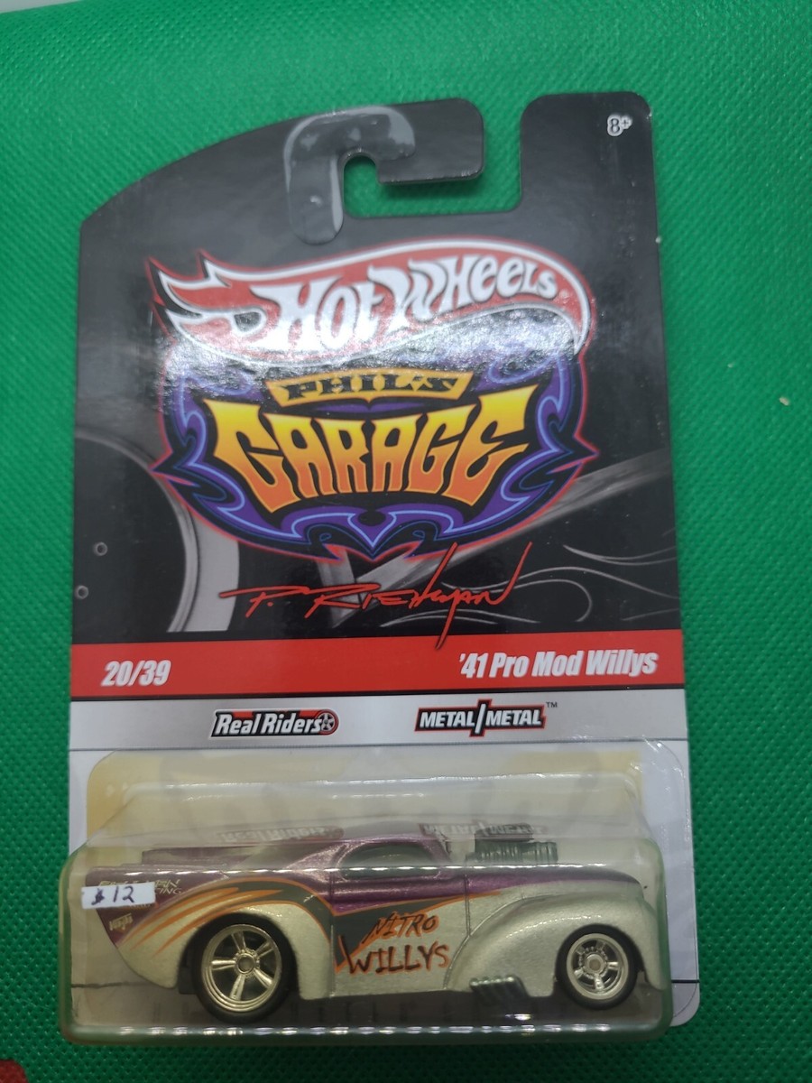 ミニカー Hot Wheels Phil's Grg '41 Pro Mod Willys Hot Wheels Phil's Garage 41' Pro Mod Willys REAL RIDERS | eBay