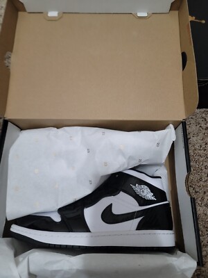 Size 10.5 - Jordan 1 Mid Carbon Fiber Black/White