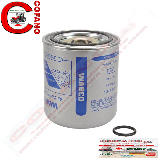 Filtro essiccatore ad aria Wabco L 163 mm Ø 138.8